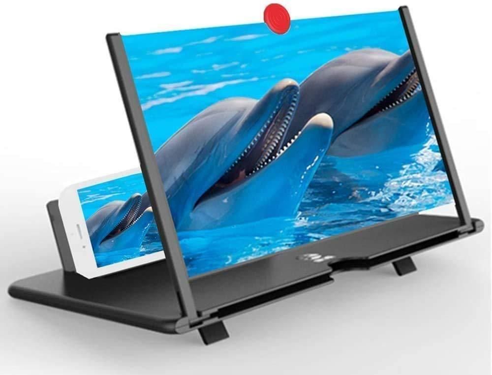 HD 3D Mobile Screen Magnifier with Foldable Stand