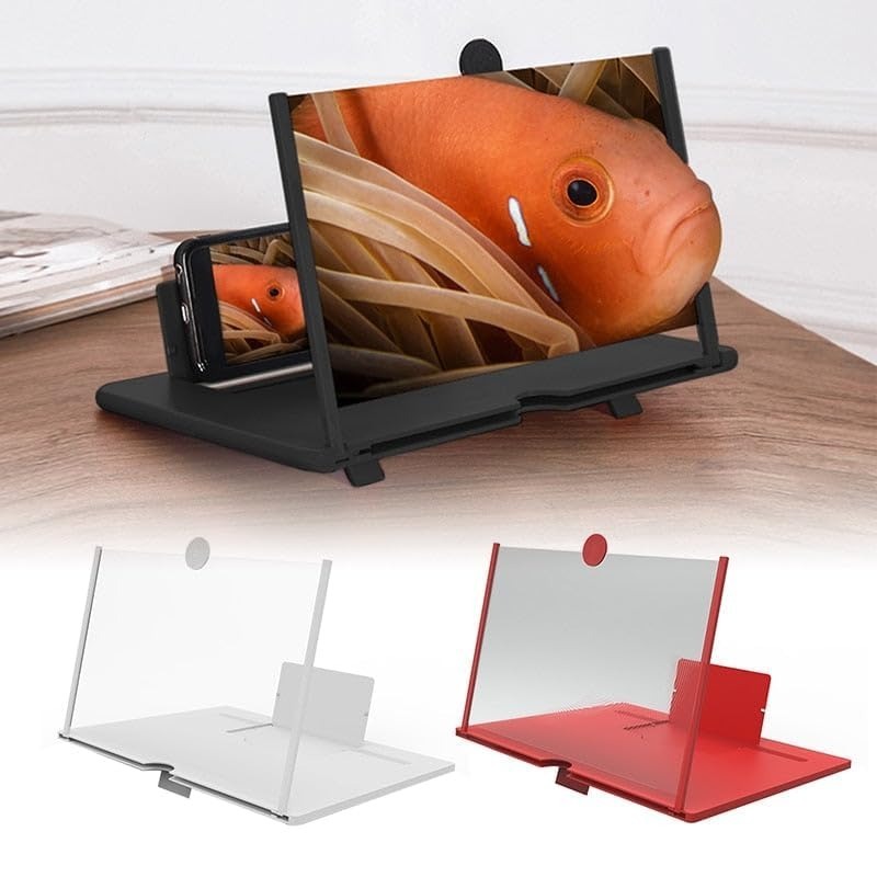 HD 3D Mobile Screen Magnifier with Foldable Stand
